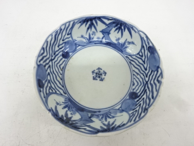 初期伊万里古伊万里染付山型皿アンティーク古伊万里蔵出し2客